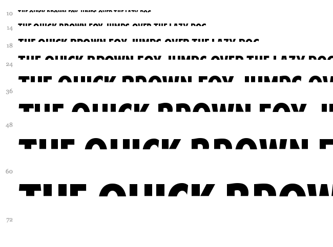 American Purpose font waterfall